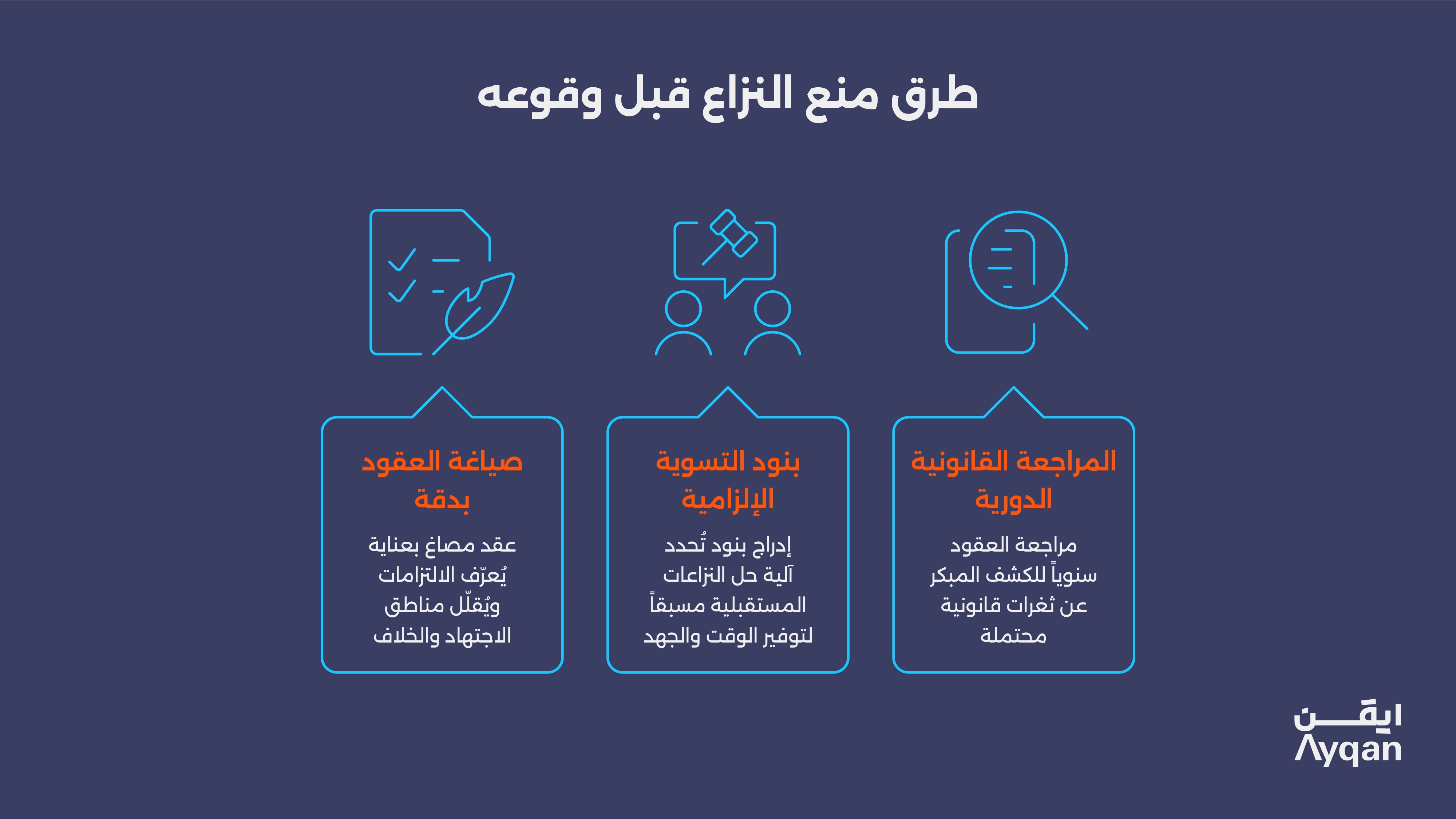 طرق منع النزاع قبل وقوعه